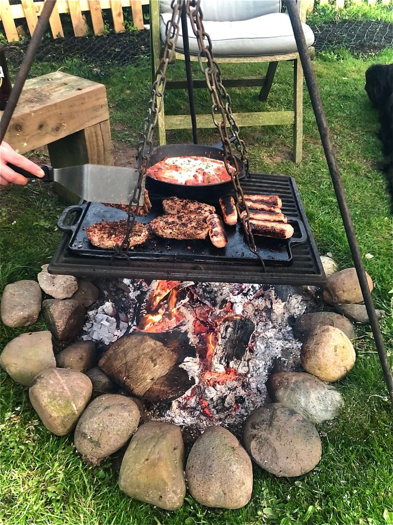 Barbeque in the garden