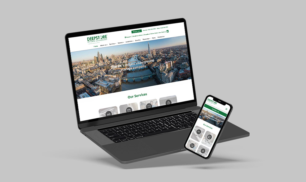 deepstore website design and build