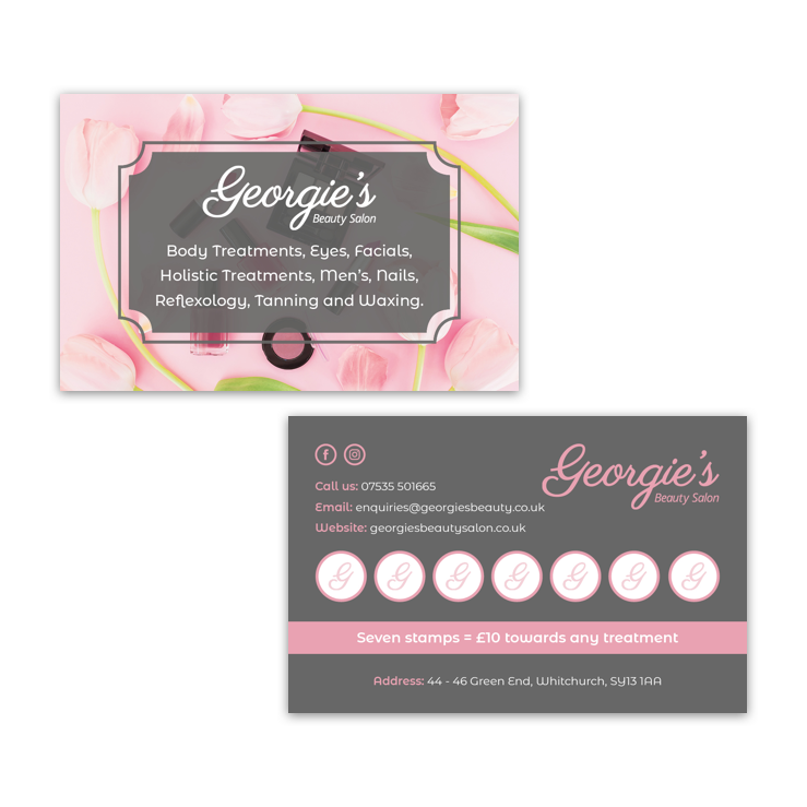 Georgies loyalty cards
